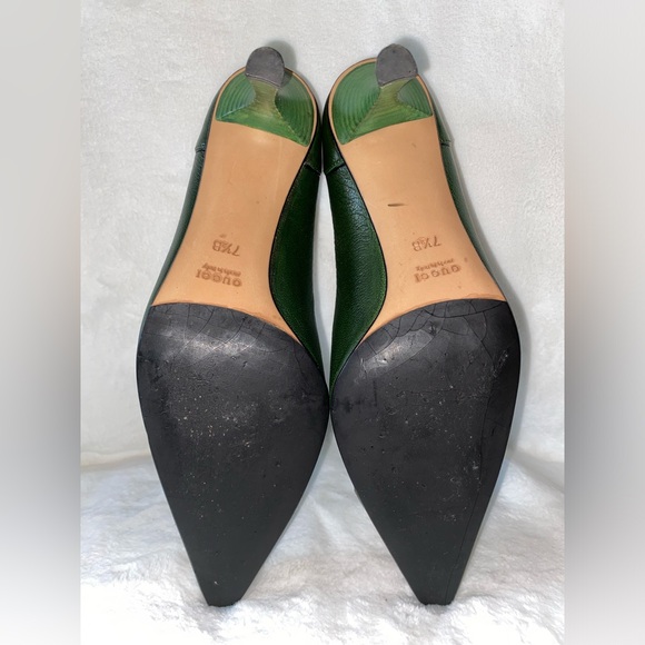 Gucci Green Leather Heels - Picture 7 of 7